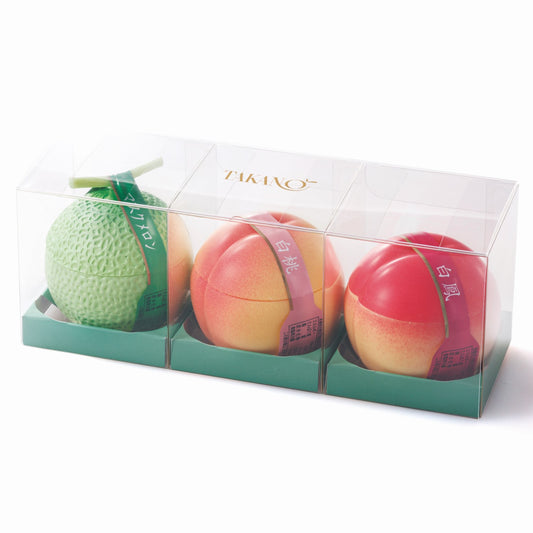 新宿高野 果実ピュアゼリー3入EA(マスクメロン、白桃、白鳳)