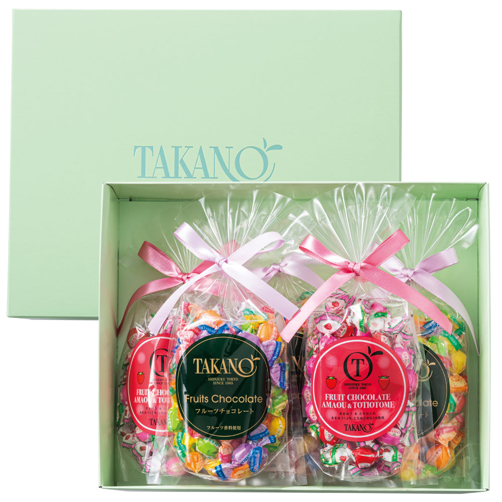 新宿高野 あまおう＆とちおとめチョコ＆フルーツチョコ5入ギフト