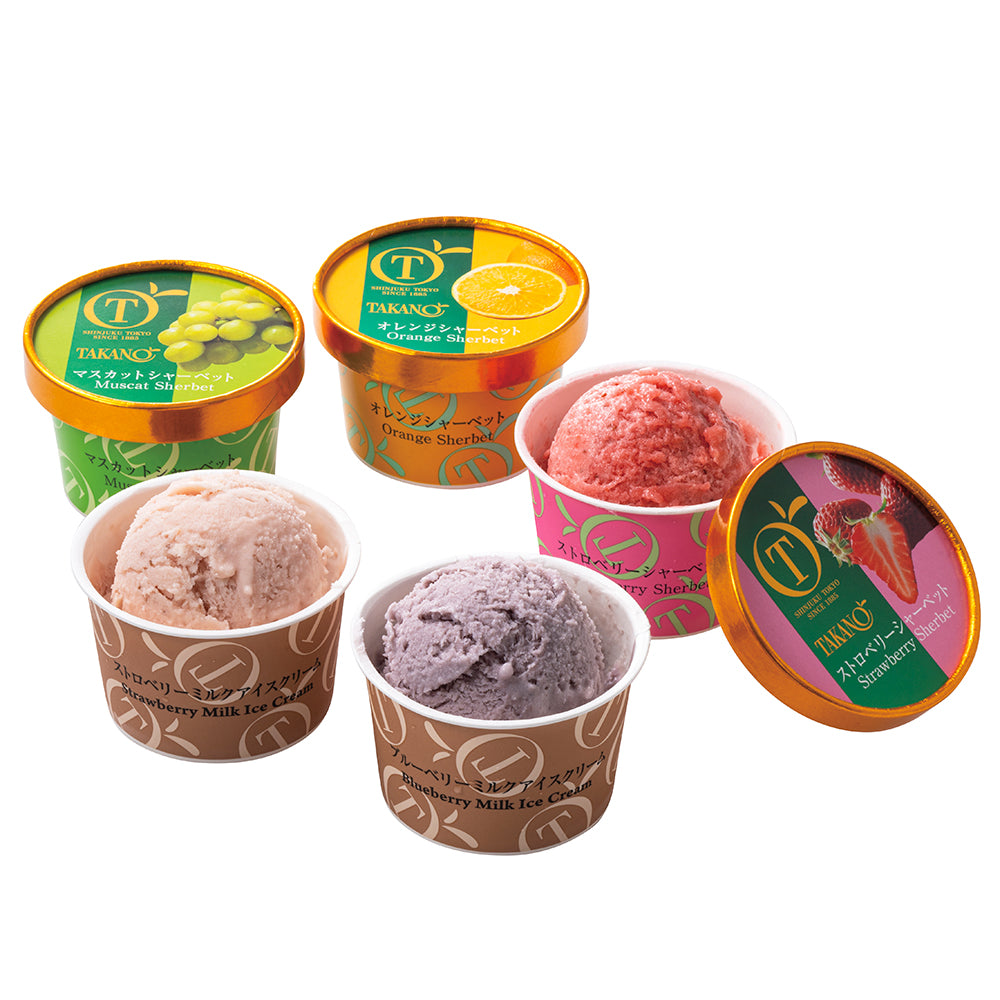新宿高野 フルーツアイス&シャーベット（5個） #54935 – 新宿高野