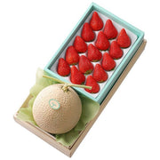 新宿高野 マスクメロン＆紅ほっぺ苺セット #11211