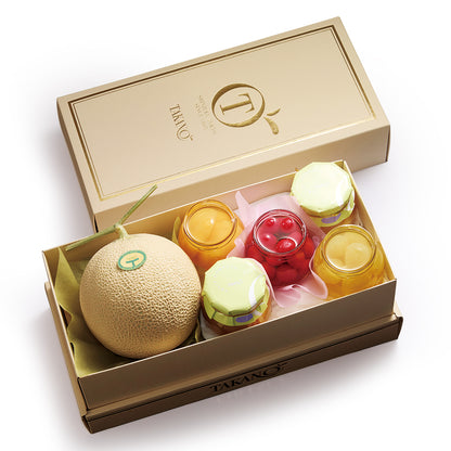 新宿高野 140周年スペシャルエディションギフト マスクメロン＆フルーツコンポート #24280