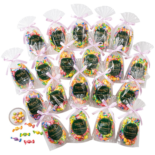 新宿高野 シェアフルーツチョコレート20入#29100（ピーチ柄紙袋付）