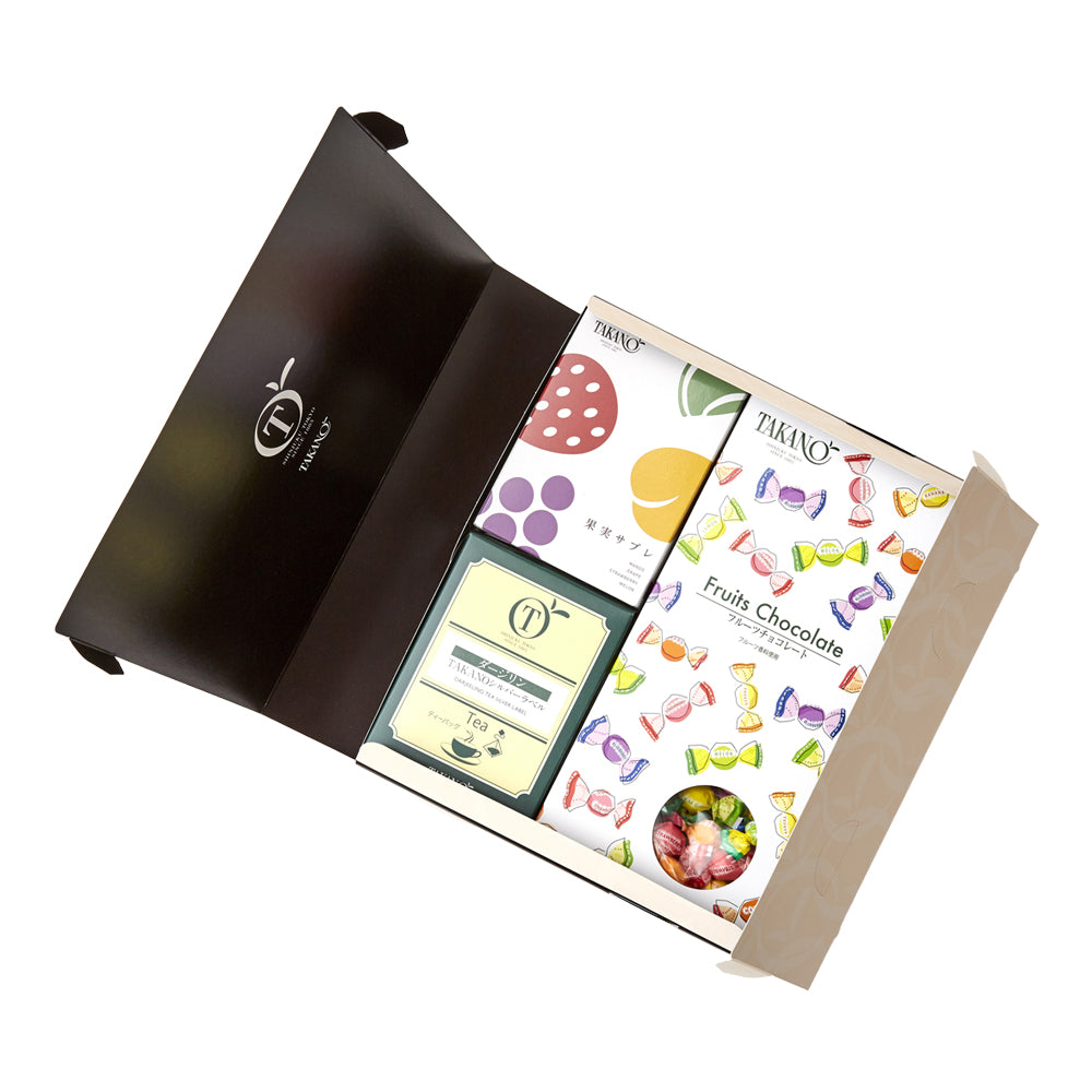 新宿高野 フルーツチョコレート＆紅茶セットEB