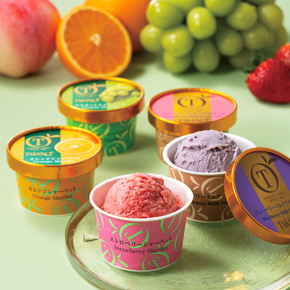 新宿高野 フルーツアイス&シャーベット（5個） #54935