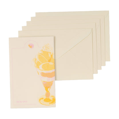 ミニレターセット タカノフルーツパーラー 桃パフェ TAKANO×LOFT ロフトフルーツパーラー